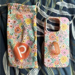 Floral Burst iPhone 15 Pro Loopy Phone Case